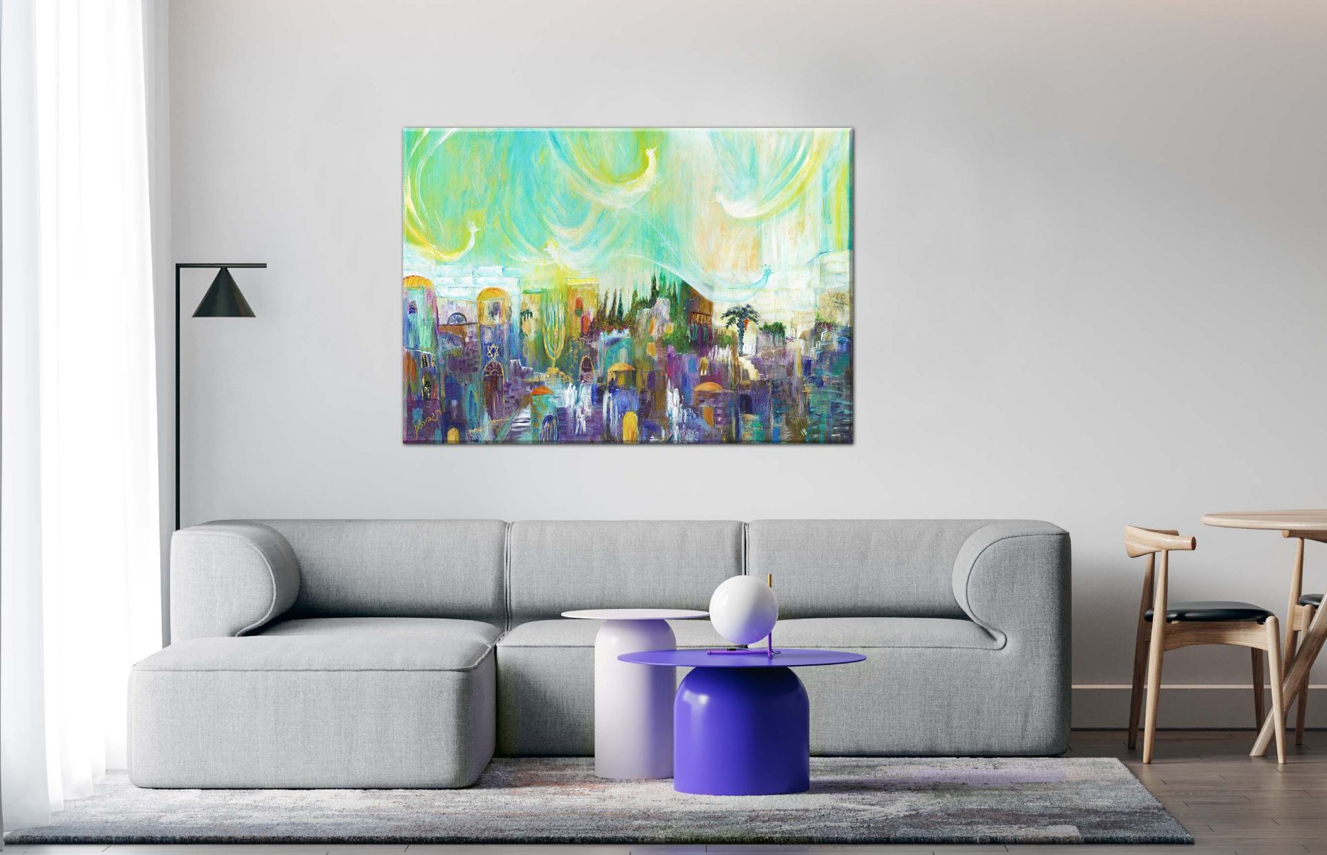 תמונה של אור על ירושלים | רחל גבירצמן